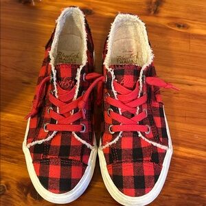 Blowfish Checkered Red Sneakers